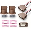 2u5z13411sa Turn Signal Light Socket With 3 Wire Pigtail Connector 2 Sets Forord Lincoln Mercury 250 350 F 450 F 550 Super Duty 