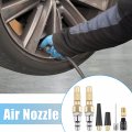 X Autohaux Air Nozzle Kit With Quick Connector Brass Screw On Tire Inflator Chuck Fits Most Pressure Gauge Inflators Gauges