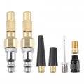 X Autohaux Air Nozzle Kit With Quick Connector Brass Screw On Tire Inflator Chuck Fits Most Pressure Gauge Inflators Gauges
