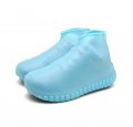 Jorsion Rain Boots Shoe Covers Reusable Waterproof Silicone Shoes Reusable Easy To Carry For Women Men Kids L Blue 