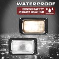 Led Headlight Assemblies Pair For 1990-2017 Mack Ch613 Sfa Hood Truck Clear And Amber Lens With Bulbs Replacement 2m0516cm