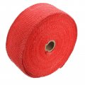 2 X 50ft Red Roll Fiberglass Exhaust Header Pipe Heat Wrap Tape 10 Zip Ties