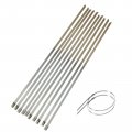 2 X 50ft Red Roll Fiberglass Exhaust Header Pipe Heat Wrap Tape 10 Zip Ties