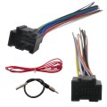 Radio Wiring Harness W Antenna Adapter Plug Stereo Wire Cable Connector Fit For G M C Trent 2007-2009 Vibe 2009 New Version 