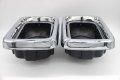 Headlight And Bezel Combo For Volvo Wg64 1996 Set 2 Halogen Chromed