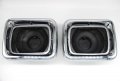 Headlight And Bezel Combo For Volvo Wg64 1996 Set 2 Halogen Chromed 
