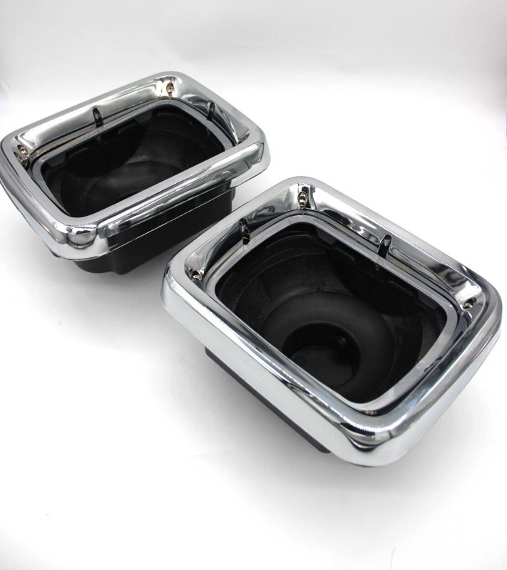 Headlight And Bezel Combo For Volvo Wg64 1996 Set 2 Halogen Chromed