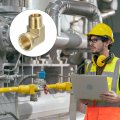 Uxcell 90 Degree Barstock Street Elbow Pipe Fitting 1 4 Inch Npt Female To Forged Brass Hose Adapter For Gas Air Oil Propane