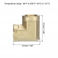 Uxcell 90 Degree Barstock Street Elbow Pipe Fitting 1 4 Inch Npt Female To Forged Brass Hose Adapter For Gas Air Oil Propane