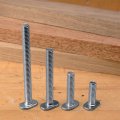 Rockler 2 5 16-18 T-bolts Pack Silver Flat Head Carbon Steel 