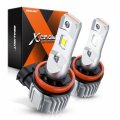 Sealight H11 H8 H16 Led Fog Light Bulb Or Drl 12000lm 6500k Cool White 360a Adjustable Ring 800 Brightness 7035 Csp Chips 