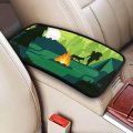 Itinspace Car Armrest Cover Night Campfire Design Universal Fit Console Stylish And Functional 12 X 8 Center For