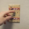 Palamino Horses Running Border Pattern Plastic Wall Decor Toggle Light Switch Plate Cover 