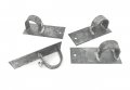 Chain Link Fence Wood To Steel End Brackets Pressed Stee Fits O D 1-7 8 Inch Round Post 