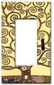 Art Plates Single Gang Rocker Decorative Metal Wall Plate Klimt The Tree Of Life 