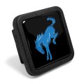 Ford Bronco In Blue Black Rubber Heavy-duty 2 Trailer Tow Hitch Receiver Cover For Class 3 And 4 Official Licensed 