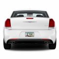 Ipick Image Compatible With Chrysler 300 In 3d Silver Real 3k Carbon Fiber Finish Abs Plastic License Plate Frame