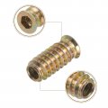 Uxcell M6x60mm Hanger Bolts 8pcs 31mm Wood Dowel Screw Self-tapping With M6x24mm Threaded Insert Nuts Interface Hex Socket