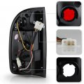 Acanii For 1995-2000 Toyota Tacoma Pickup Red Clear Led Tail Lights Brake Lamps Replacement Pair Set Left Right