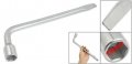 Uxcell L Type Hexagon 19mm Slotted End Socket Lug Wrench