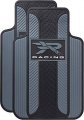 R Racing Velocity Black Gray Floor Mats By Plasticolor 001727r25 