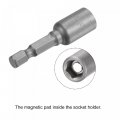 Uxcell Quick-change Nut Driver Bit 1 4 Hex Shank 8mm Magnetic Setter Drill Bits 89 Length Metric 5 Pcs
