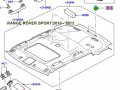 Genuine Land Rover Headliner Clip Range Sport 05-13 Lr4 Set Of 2 Xyc500030