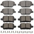 Front Rear Brake Pads D1886-9114 D1915-9085 Compatible For 2017-2019 Buick Lacrosse 2018 Chevrolet Equinox 2018-2019 Gmc