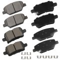 Front Rear Brake Pads D1886-9114 D1915-9085 Compatible For 2017-2019 Buick Lacrosse 2018 Chevrolet Equinox 2018-2019 Gmc