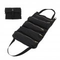 18 9 X 11 4 In Roll Up Tool Bag Wrench Pliers Pouch With 5 Zipper Pockets Roller Compartments Car Back Seat Canvas Storage For 