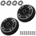 Caltric 2 Rear Brake Drum With Bearing Bolt Compatible Kawasaki Mule 2510 Kaf620 A 4x4 1994-2000