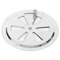 Fydun Boat Vent Cap 5in Cover Round Butterfly Grill Ventilator Stainless Steel Outlet Plate Replacement For Yatch Rv 