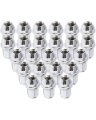 24 Piece M14x1 5 Close End Wheel Lug Nuts 1 8 In Length 13 16 Hex Chrome Alloy Steel Nut Set For Chevrolet Silverado Tahoe 