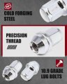 24 Piece M14x1 5 Close End Wheel Lug Nuts 1 8 In Length 13 16 Hex Chrome Alloy Steel Nut Set For Chevrolet Silverado Tahoe