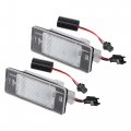 1pair Car Led License Plate Light Error Free White For Opel Vectra C Estate 02-08 