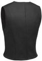 True Element Womens Premium Snap Front Fitted Motorcycle Leather Vest Black Size M 