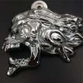 Smt-chrome Ghost Head Wind Horn Cover Compatible With 1992 And Up H-d Side Mount Cowbell All V-rod S Led Light Motorcycle