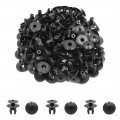 Uxcell 50pcs 10mm Black Plastic Rivets Clips Bumper Fender Fastener For Volkswagen