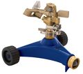 Dramm 15035 Colorstorm Premium Impulse Sprinkler With Heavy Duty Metal Wheeled Base Blue 