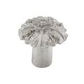 Vicenza Designs K1098 Carlotta Passionflower Knob Small Satin Nickel 