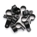 Baomain R-type Cable Clamp 5 8 Inch Black Uc-4 Pack Of 50