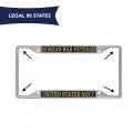 Us Navy Korean War Veteran License Plate Frame For Front Or Back Of Car Officially Licensed United States