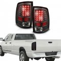 Gxywady Tail Light Lamp Stop Brake Indicator Warning Replacement For 2009-2018 Ram 1500 Black Left Driver And Right Passenger