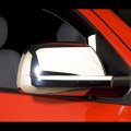 Full Mirror Cover Overlay For 2008-2017 Toyota Sequoia Tundra Crew Cab Does Not Fit Towing Chrome Trim Cap With Pre-applied