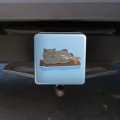 Catfish Mercat Cat Mermaid Sitting On Log Tow Trailer Hitch Cover Plug Insert