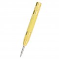 Automatic Center Punch With Hardened Steel Metal Universal Tool For Machinists And Carpenters Adjustable Knurled Cap To Control