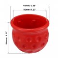 X Autohaux 2pcs Universal Trailer Hitch Ball Cover Waterproof Dustproof 50mm Id Red For Car Truck Rv Boat