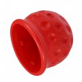 X Autohaux 2pcs Universal Trailer Hitch Ball Cover Waterproof Dustproof 50mm Id Red For Car Truck Rv Boat
