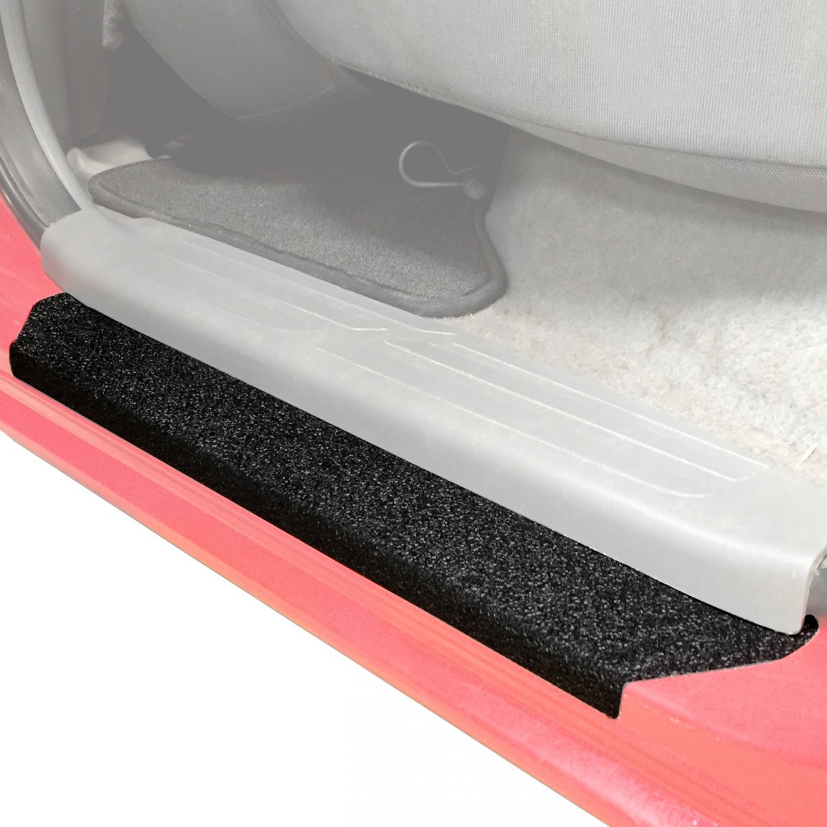 Red Hound Auto Custom Fit 2005-2015 For Toyota Tacoma Double Cab 4pc Kit Door Entry Guards Scratch Shield Sill Scuff Threshold