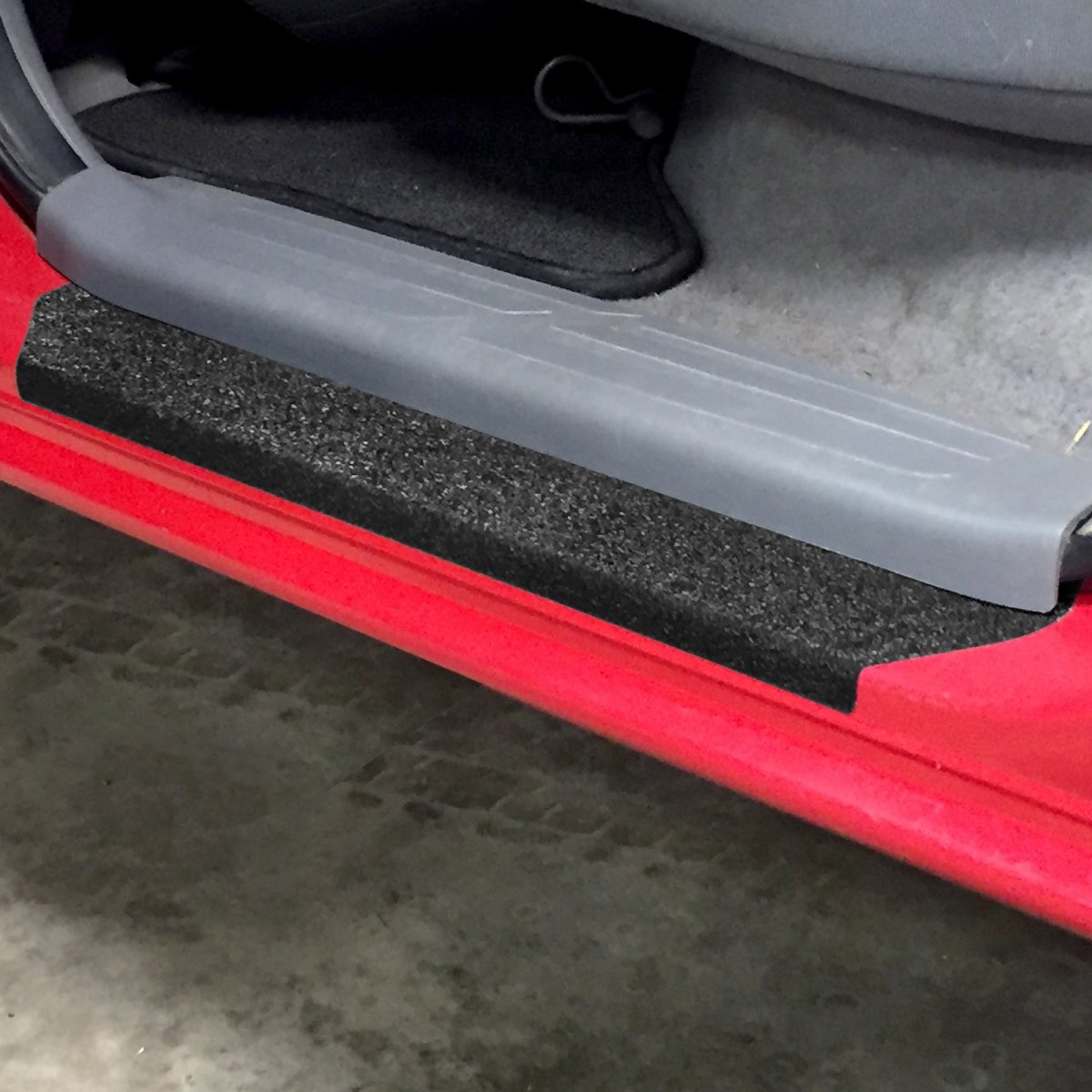 Red Hound Auto Custom Fit 2005-2015 For Toyota Tacoma Double Cab 4pc Kit Door Entry Guards Scratch Shield Sill Scuff Threshold